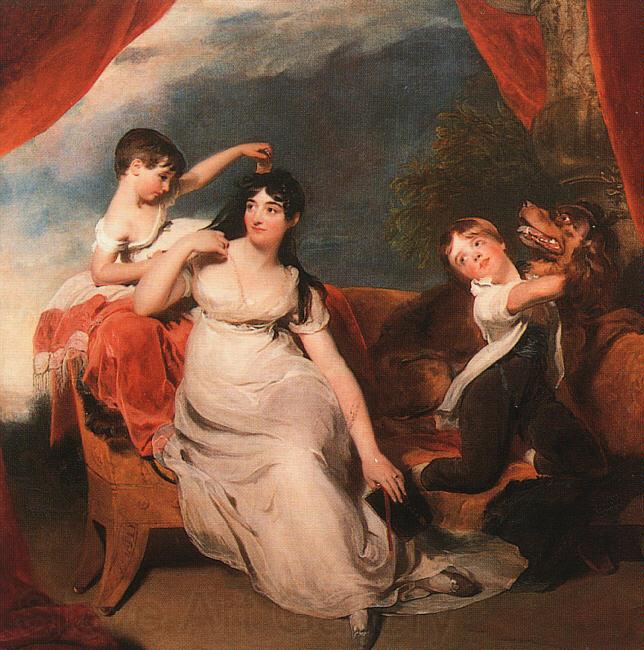  Sir Thomas Lawrence Mrs Henry Baring and her Children Germany oil painting art